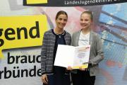Emilia Berlinger (4e Klasse), die den ausgezeichneten 2. Platz belegte! Foto: Land OÖ/Heinz Kraml
